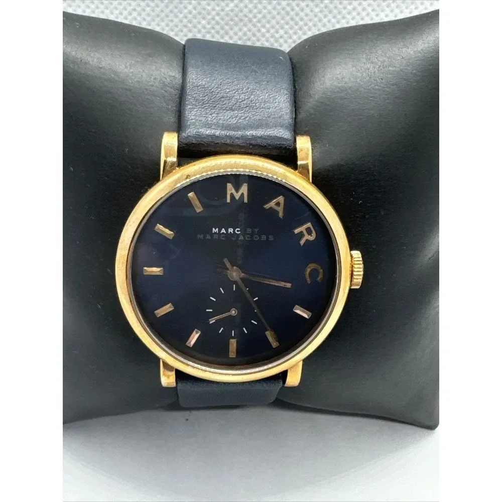 Marc Jacobs Baker MBM1329 Women's Blue Leather Analog Dial Quartz Watch JNA741